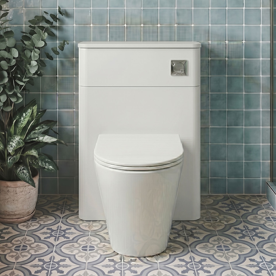 image 1 of Balterley Contemporary Bathroom Floor Standing WC Unit | White | Gloss White | 1