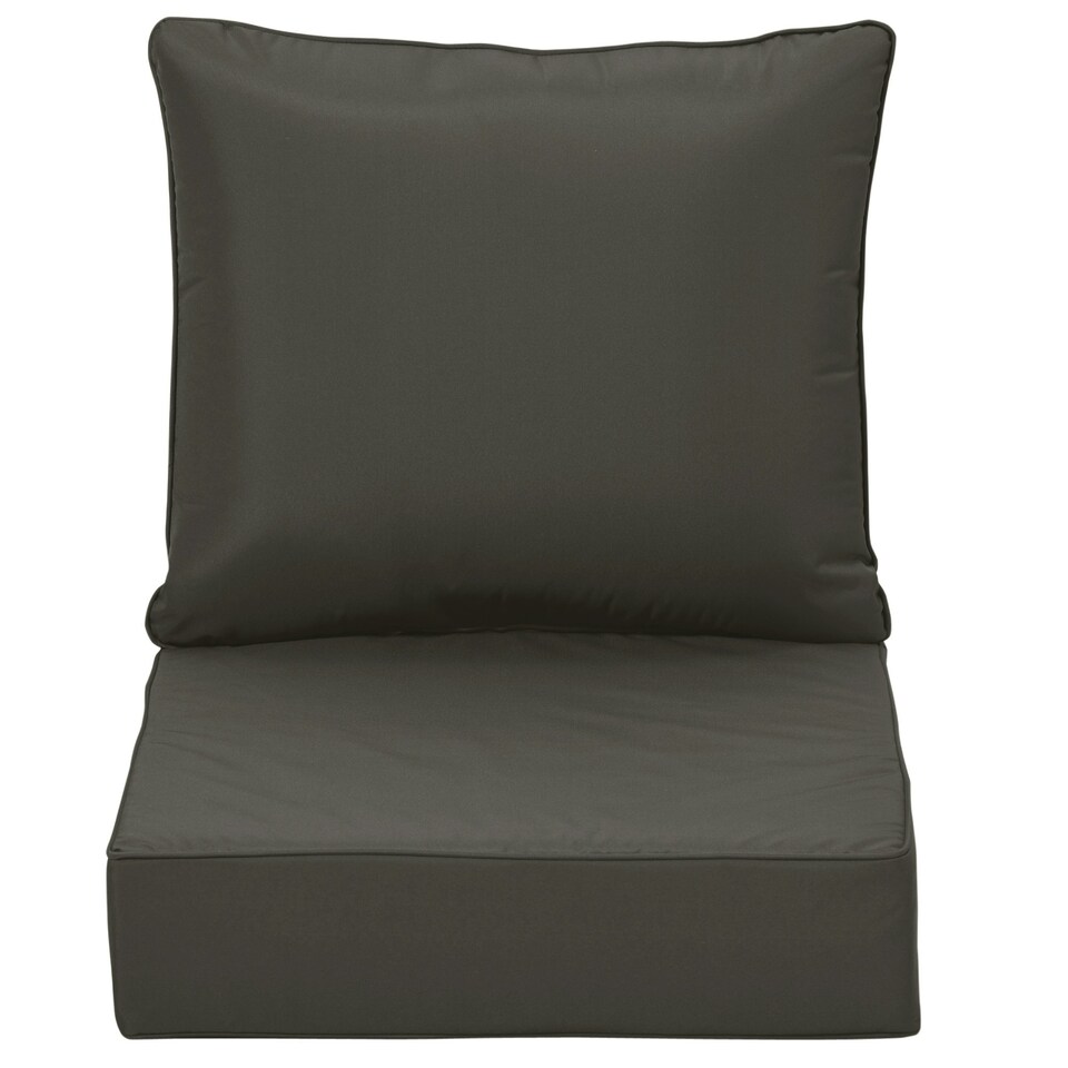 image 1 of Outsunny Outdoor Seat and Back Cushion Set,Olefin Patio Chair Cushion 