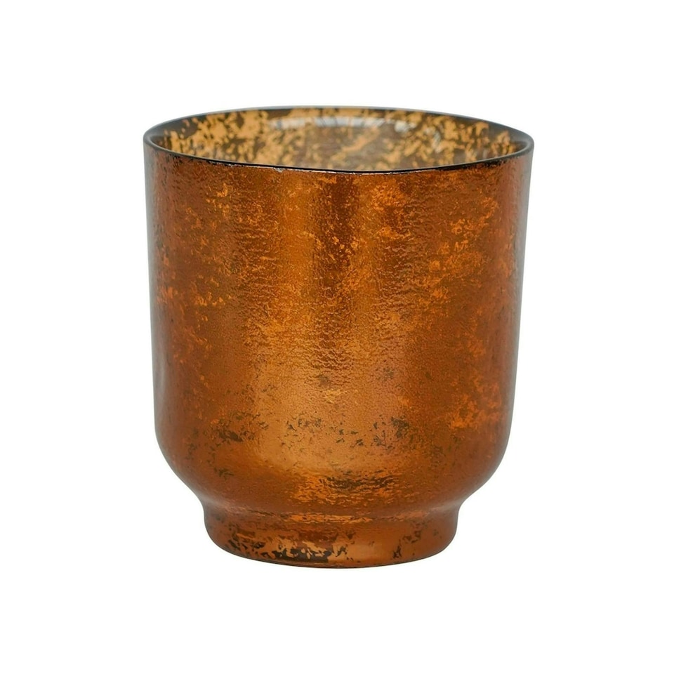 image 1 of Metallic Glass Holder Bronze