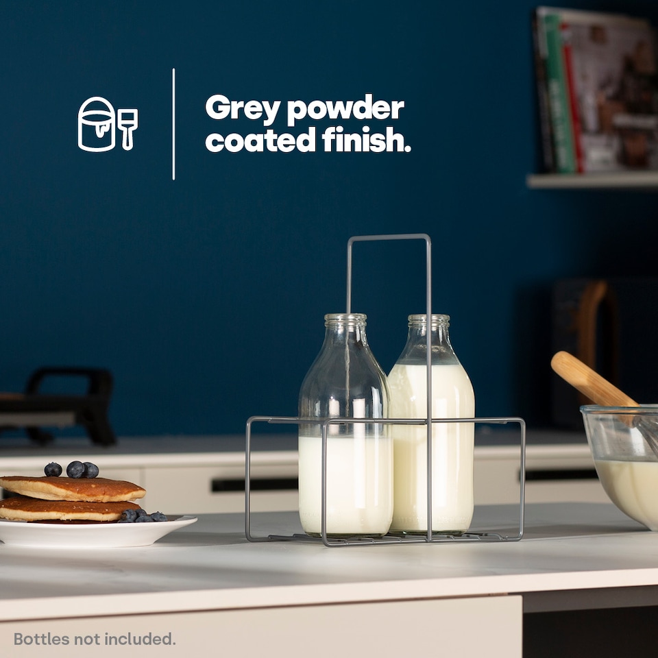 image 1 of Wire Milk Bottle Holder 2 BTL