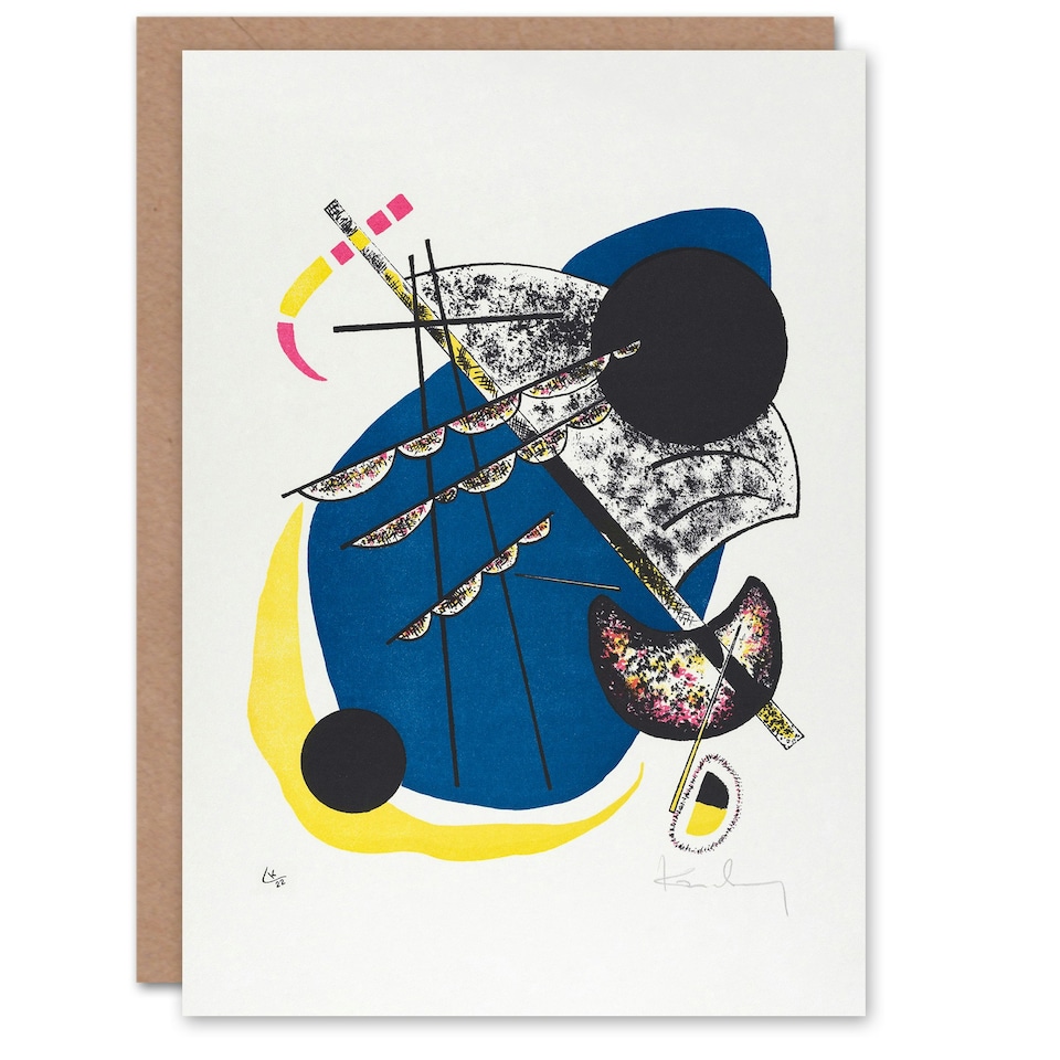 image 1 of Wassily Kandinsky Art Card Small Worlds II Abstract Painting
