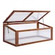 image 1 of Outsunny Square Wooden Outdoor Greenhouse for Plants PC Board 100 x 65 x 40cm