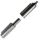 image 2 of 4 PACK Lift Off Bullet Hinge with Grease Nipple Weld On 15x100mm Door Silver