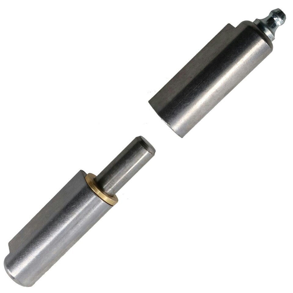 image 1 of 4 PACK Lift Off Bullet Hinge with Grease Nipple Weld On 15x100mm Door Silver