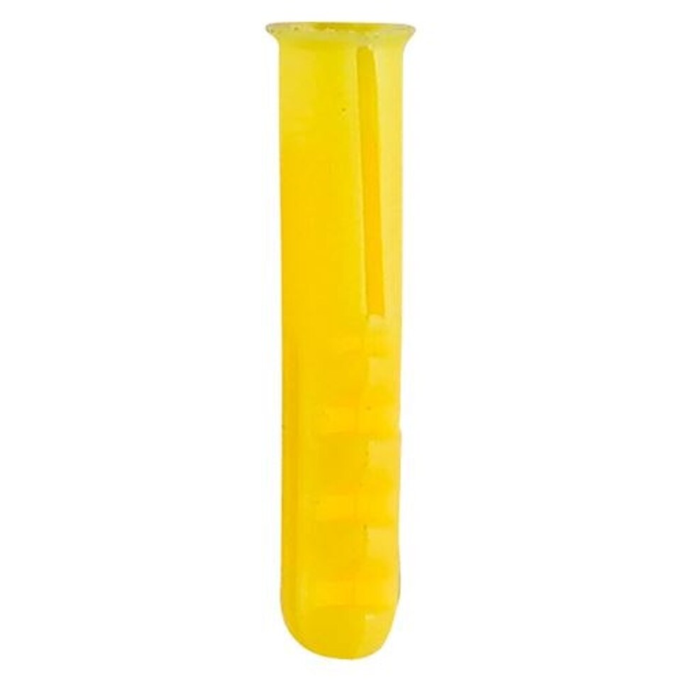 image 1 of Timco - Plastic Plugs - Yellow (Size 25mm - 100 Pieces)