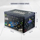 image 7 of The Magic Toy Shop Space Themed Kids Storage Box Large Black Foldable Organizer 50x30x40cm
