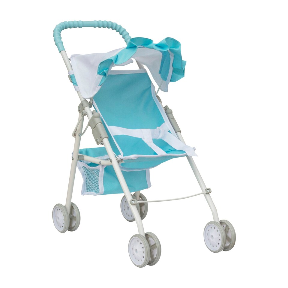 image 1 of Teamson Kids 3 in 1 Doll Nursery Set Blue and White