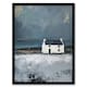 image 1 of Scottish Lochside Farmhouse Oil Shore Living Room Black Framed Wall Art Print A4