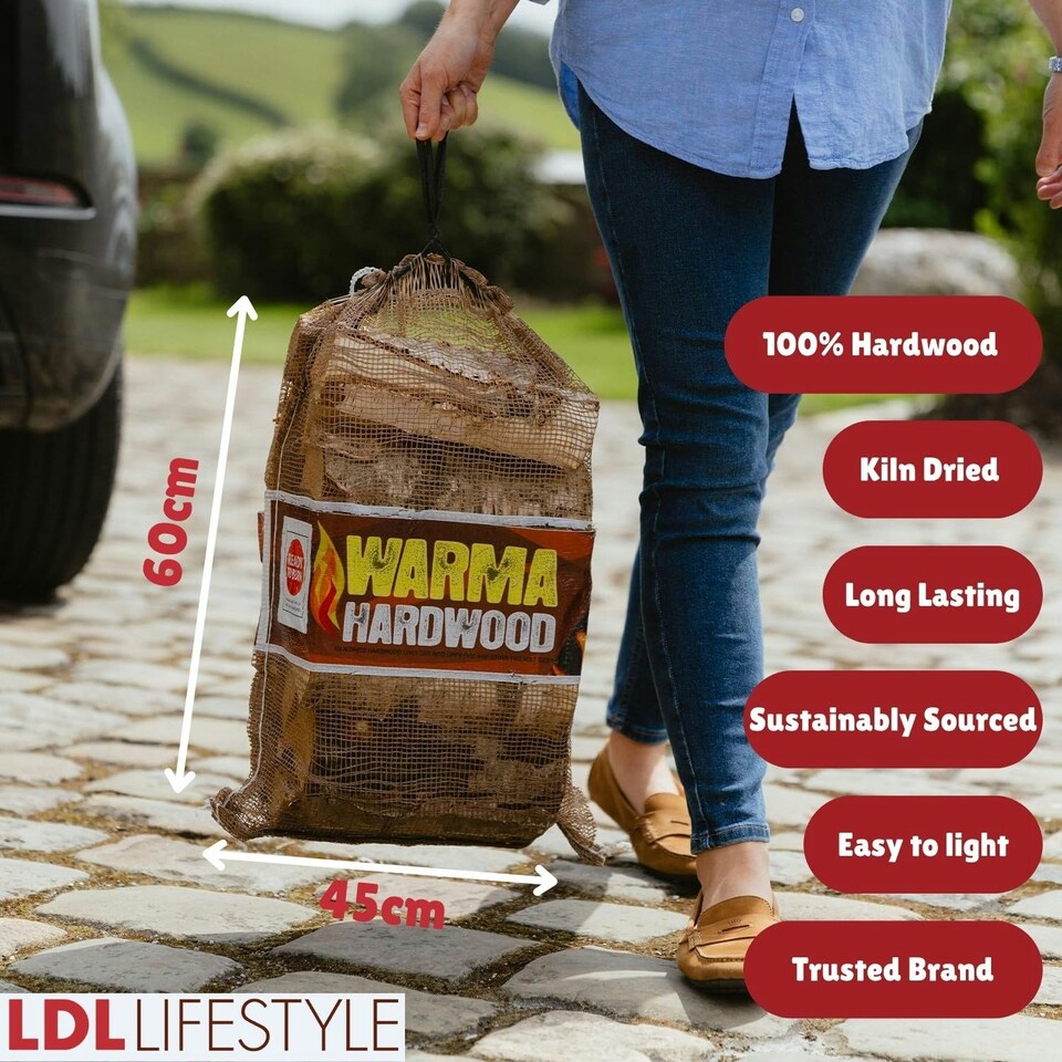image 1 of Warma Hardwood Firewood Net - 3 x 25L Nets