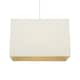 image 2 of Large Rectangular Cream Linen Fabric Lamp Shade for Table and Floor Lamp Bases | Cream | Cream | 1