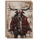 image 1 of Creepy Minotaur Texas Bull Man Concept Art Halloween Card