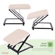 image 9 of Adjustable Folding Cushion Padded Footstool Foot Rest