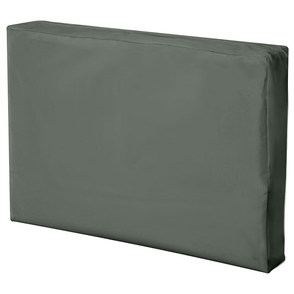 image 1 of Outsunny Cushion Cover Replacement Garden Rattan Patio Furniture Seat Cover Grey | Deep Grey