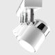 image 5 of ValueLights 4 Way Straight Bar Ceiling Spotlight Fitting in a Gloss White Finish - Complete 5w GU10 LED Bulbs 6500K Cool White