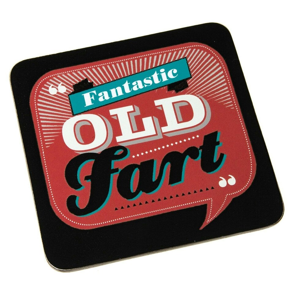 image 1 of Back Chat Backchat 'Fantastic Old Fart' Coaster