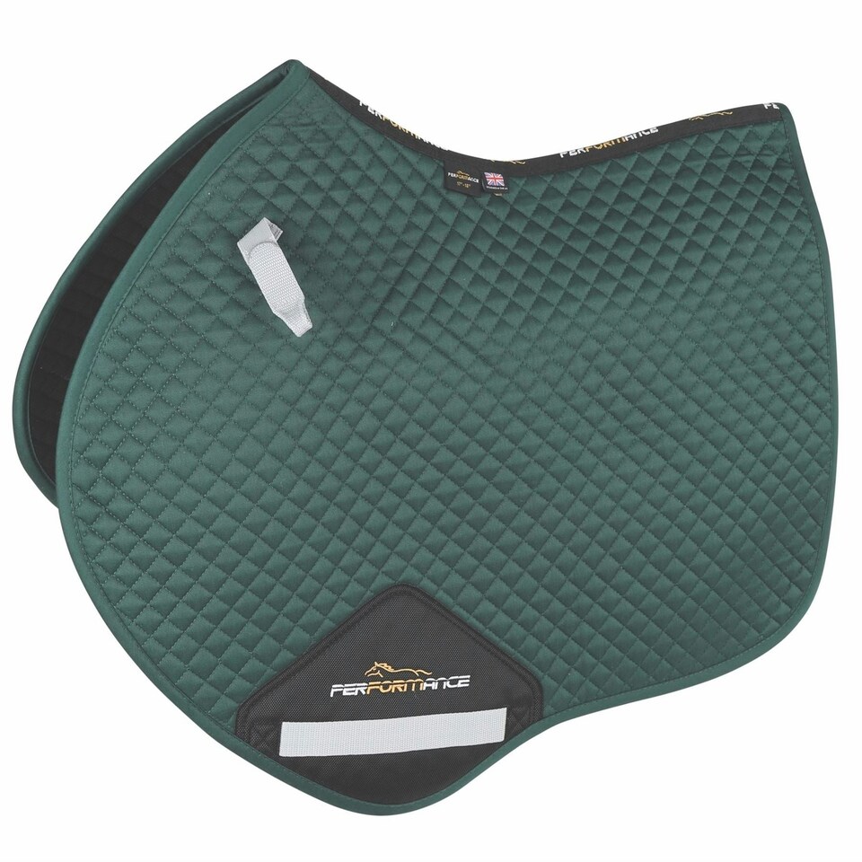 image 1 of Shires Performance Jump Saddlecloth Green | Size: 17-18 Inch
Colour: Green
