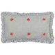 image 1 of furn. Les Fruites Striped Ruffle Strawberries Filled Cushion 30 x 50cm