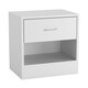 image 2 of 1-Drawer Wooden Bedside Cabinet Brown | Colour: Antique Oak