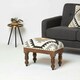 image 2 of Homescapes Agra Handwoven Kilim Footstool - 50 x 30 cm