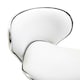 image 6 of HOMCOM Office Chair Beauty Salon Rolling Technician Stool Chair Low Back White