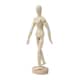 image 2 of 3 x 12" Artists Wooden Manikin Male Figure Craft Moveable Adjustable Art Mannequin