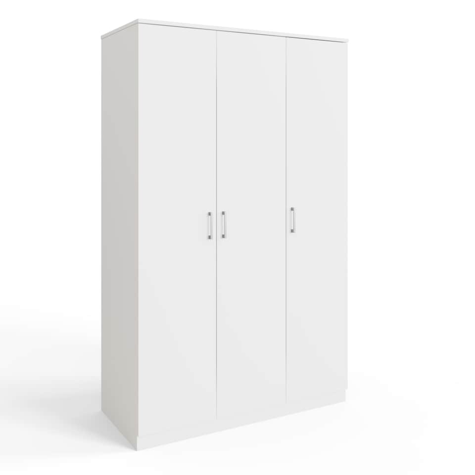 image 1 of Bailey 3 Door Wardrobe | White | White