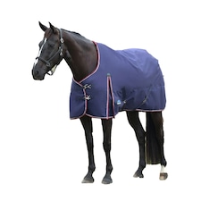 Weatherbeeta Comfitec Essential Standard-Neck Horse Turnout Rug | Red | Navy/Burgundy | 6Ft | 1
