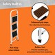 image 6 of VonHaus 3 Steel Folding Step Ladder with Anti Slip Feet