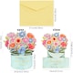 image 3 of Floral Charm in Blue Vase 3D Pop Up Greeting Card