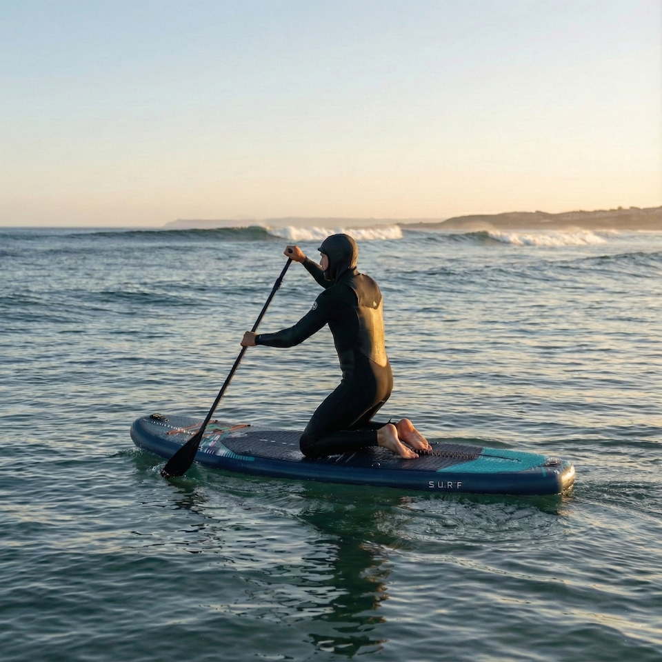 image 1 of Wave Surf 3.0 Inflatable Paddle Board (SUP), 8'6", Navy