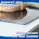 image 2 of Harbour Housewares Black Marble Glass Table Set - Rectangular Placemats + Coasters - 30 x 20cm Black