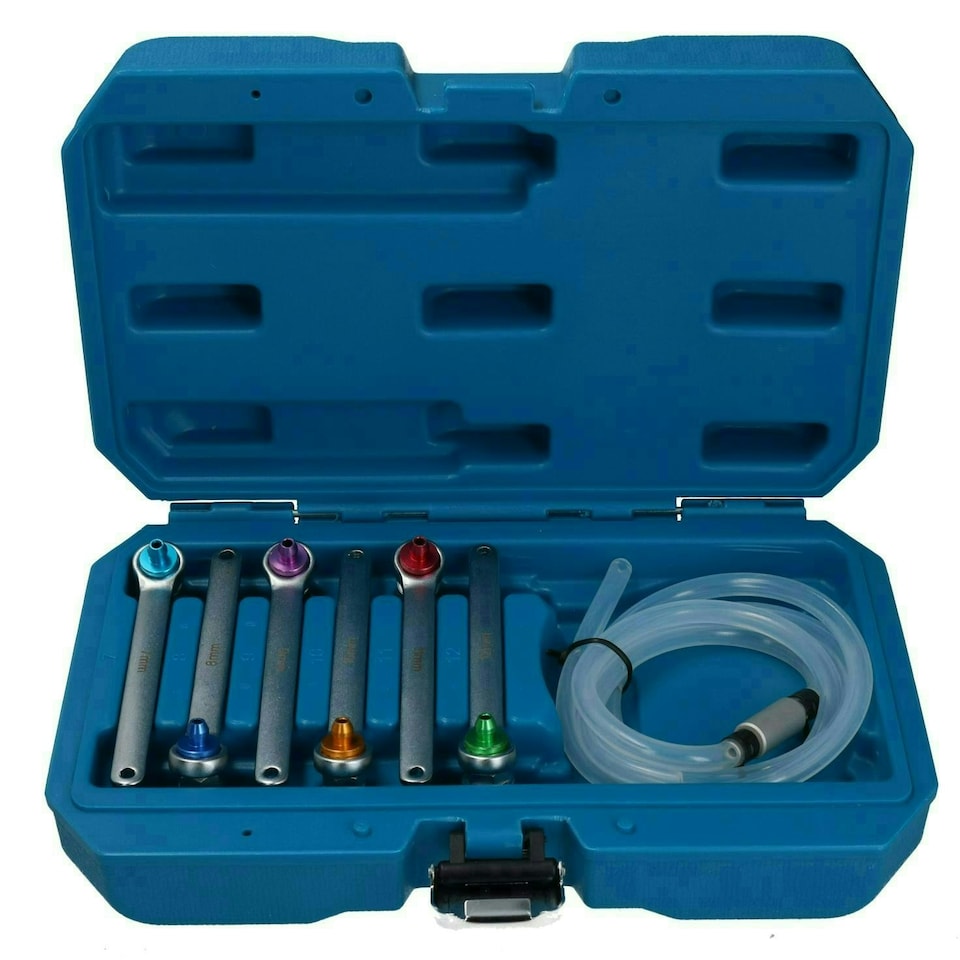 image 1 of Brake Clutch Bleeder Bleeding Bleed Wrench Set 12 Point Sockets 7 - 12mm 7pc