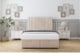 image 1 of Sloomy Kingsley Sand Naples Ottoman Bed Base With 54" Floor Standing Headboard 4' Small Double | Cream | Sand | Small Double | 1