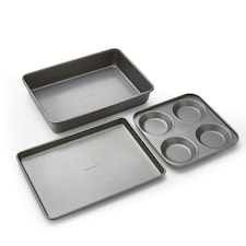 Morphy Richards Yorkshire Pudding Tray, Oven Tray and Roasting Tin Set