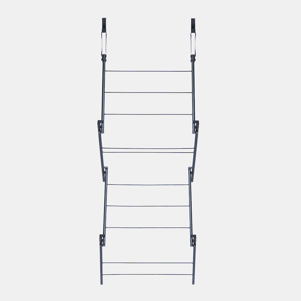 image 1 of OHS Over Door 5M Clothes Airer Utility Caravan Towel Clothes Drying Rack Hanger Compact
