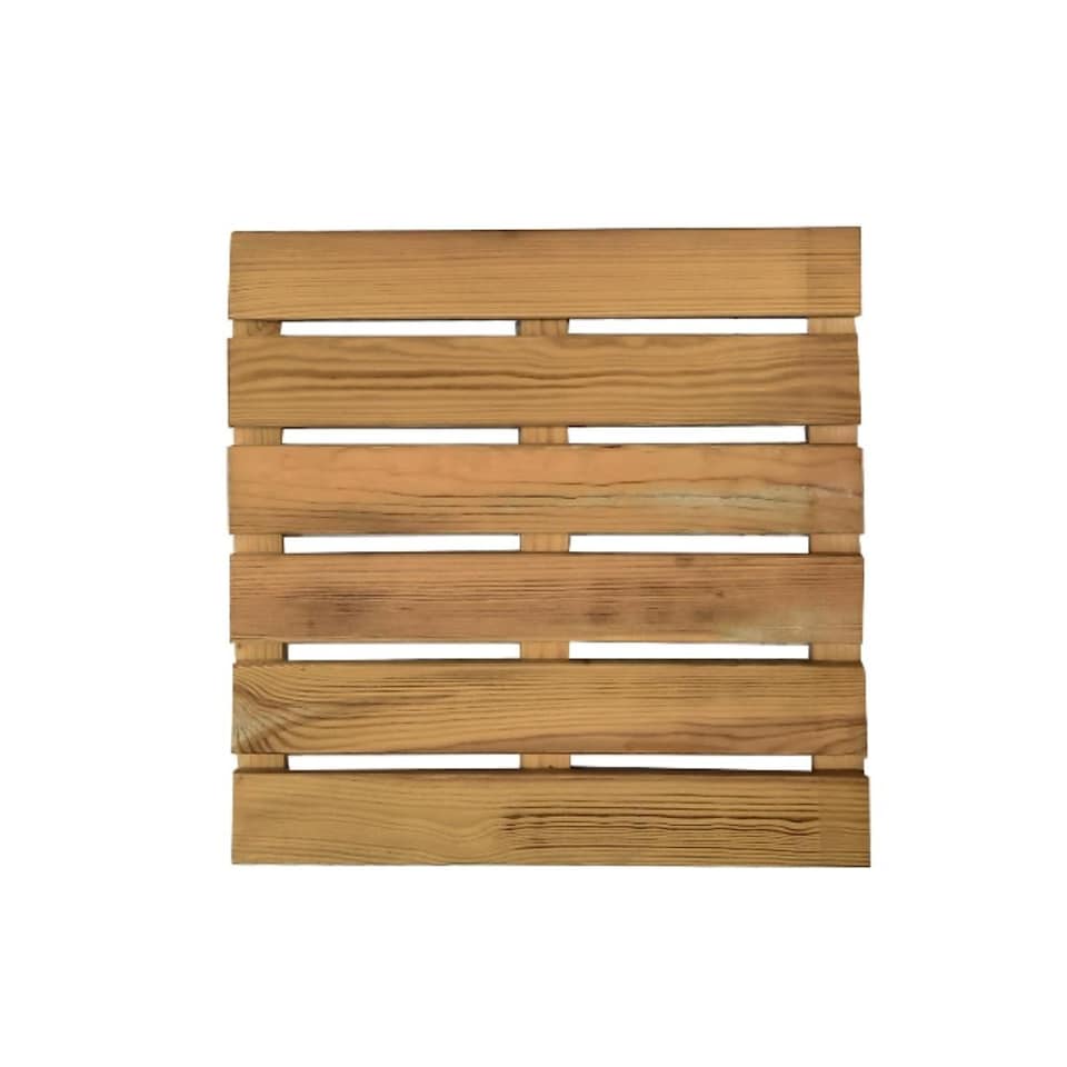 image 1 of Snowdon Timber Garden Treated Deck Tile (L) 40cm (W) 40cm (T) 35mm 10 Pack