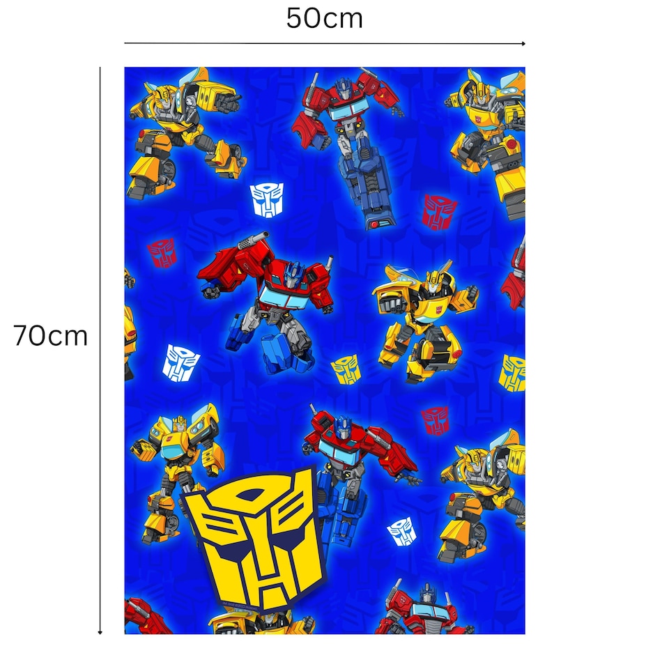 image 1 of Transformers 2 Sheets & 2 Tags Gift Wrap