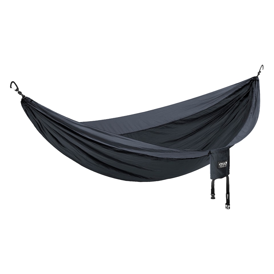 image 1 of SingleNest Hammock - Lightweight Durable Portable Camping Hammock | Black | Black | Single | 1