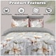 image 4 of VELVETIO Zenda Complete Duvet Cover Set with Fitted Sheet Soft Printed Bedding Bedset Multi | King