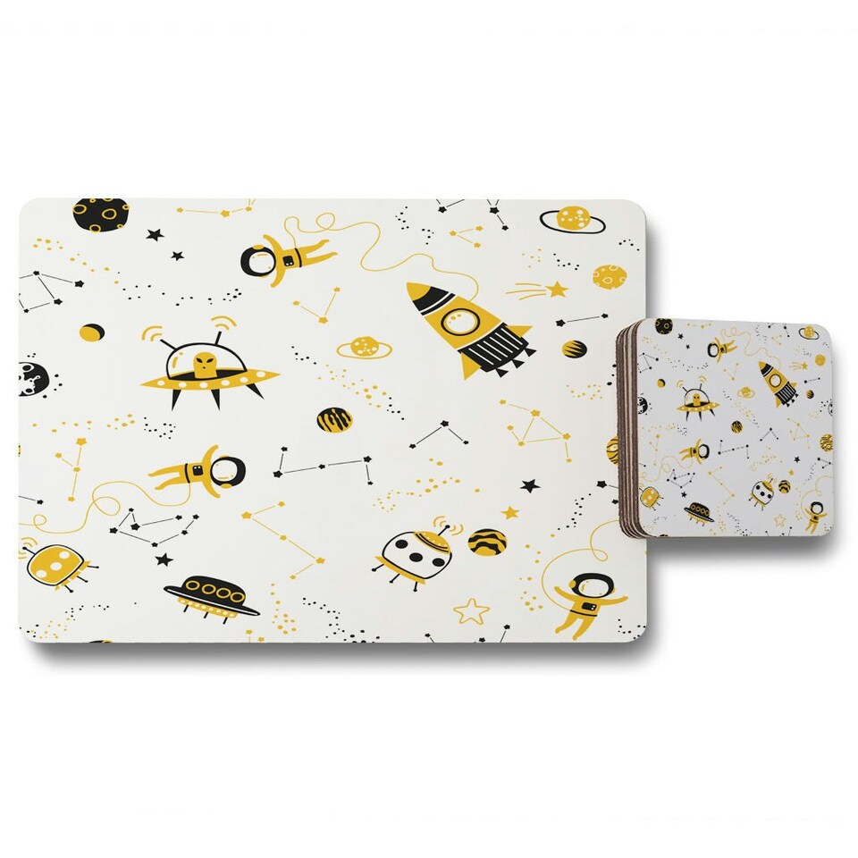 image 1 of Space Pattern (Placemat & Coaster Set)