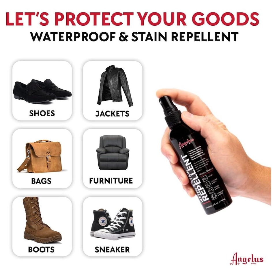 image 1 of Angelus Water & Stain Repellant - Non-Aerosol for Multi-Surface 4oz | Clear