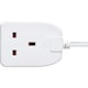 image 2 of Masterplug Single Socket Extension Lead with 5m Cable 13A White