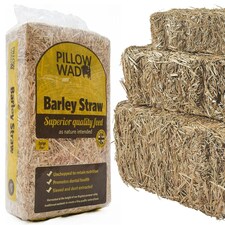 2 Bags 2kg Un-Chopped Soft Barley Straw Bedding For Animals Retains Nutrition Ideal For Chickens, Rabbits & Tortoise