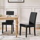 image 2 of Yaheetech Set of 4 Fabric Upholstered Dining Chairs Black