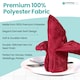 image 5 of 100% Polyester Christmas Napkins Cloth Table Napkins - 20 Inch