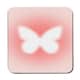image 3 of Set Of 12 Pink Butterfly Placemats And Coasters With Wood Bottom