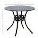 image 5 of Outsunny Round Aluminium Outdoor Garden Dining Table with Hole