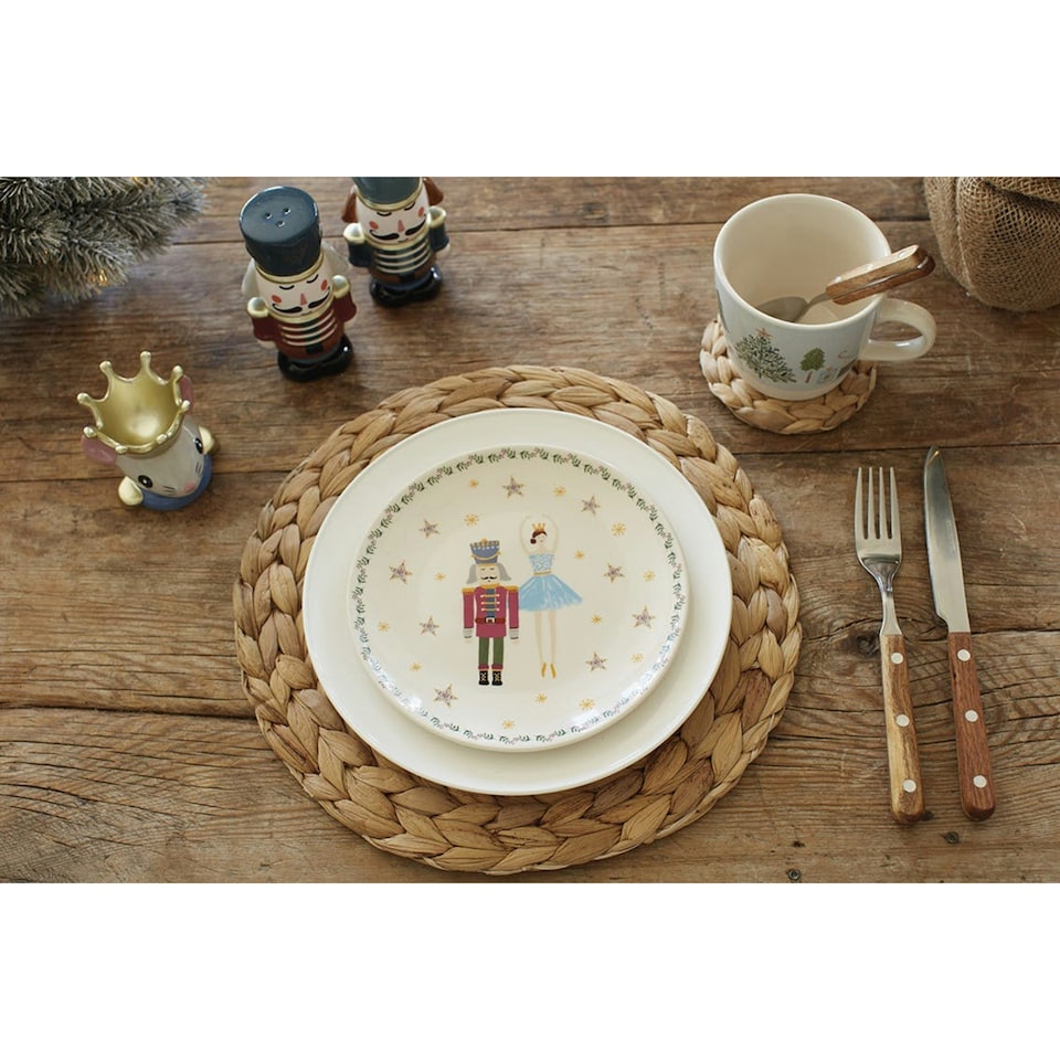 image 1 of KitchenCraft The Nutcracker Collection Sugar Plum Fairy Canape Plate Multi