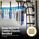 image 4 of 100 Pcs 100mm x 2.5mm Strong Black Nylon Plastic Cable Ties Zip Tie Wraps organizer | Black