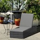 image 10 of Outsunny Patio Rattan Chaise Lounge Garden Pool Wicker Sun Lounger
